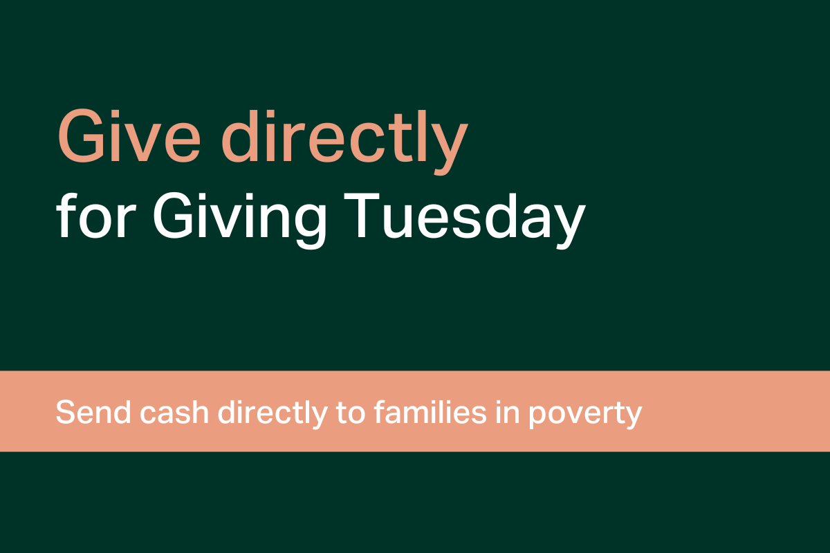 Give directly for Giving Tuesday